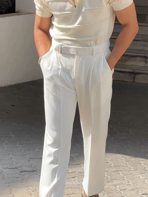 White Pleated High-Waist - Riviera Summer Edition